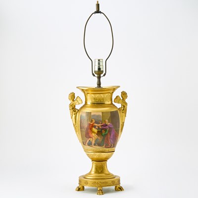 Lot 386 - Paris Gold-Ground Porcelain Vase