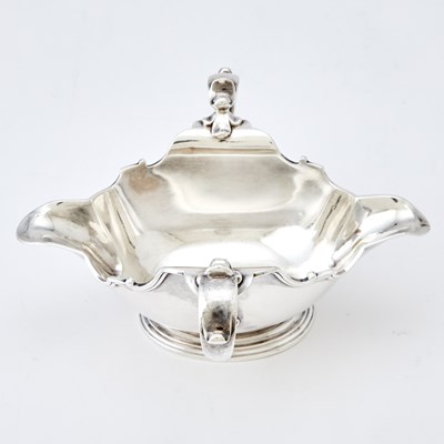 Lot 306 - George II Sterling Silver Double Lipped Sauceboat