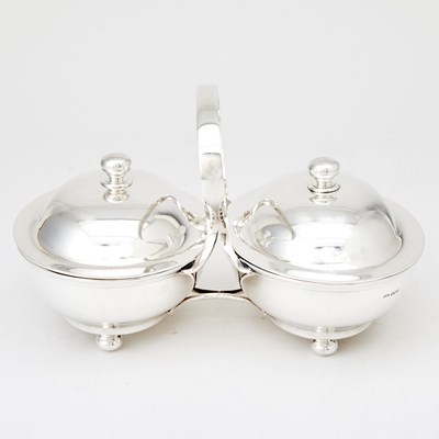 Lot 598 - George V Sterling Silver Double Covered Dish