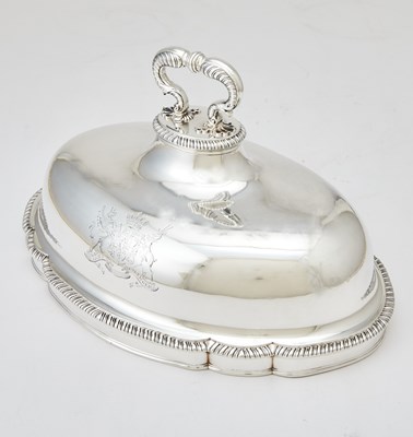 Lot 318 - Graduated Pair of George III Sterling Silver Meat Domes