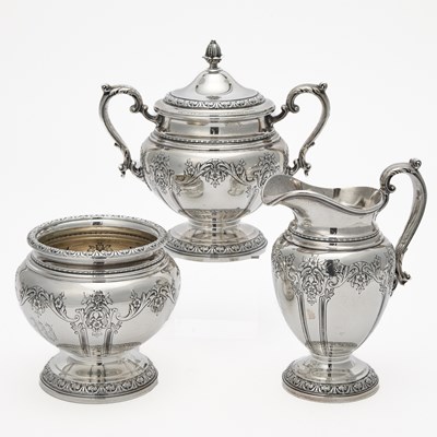Lot 1257 - Gorham Sterling Silver Tea and Coffee Service