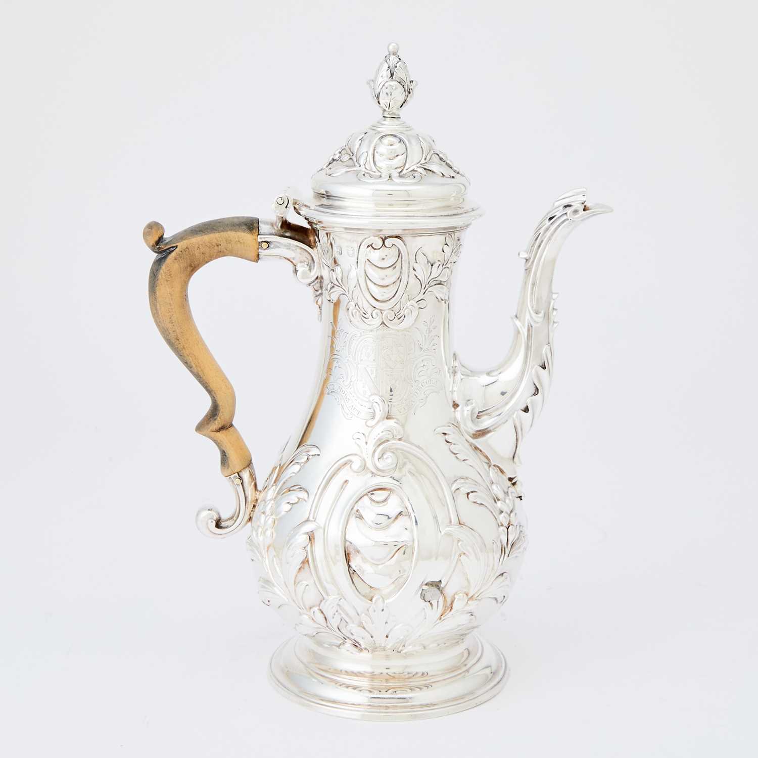 Lot 315 - George III Sterling Silver Coffee Pot