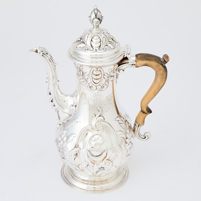 Lot 315 - George III Sterling Silver Coffee Pot