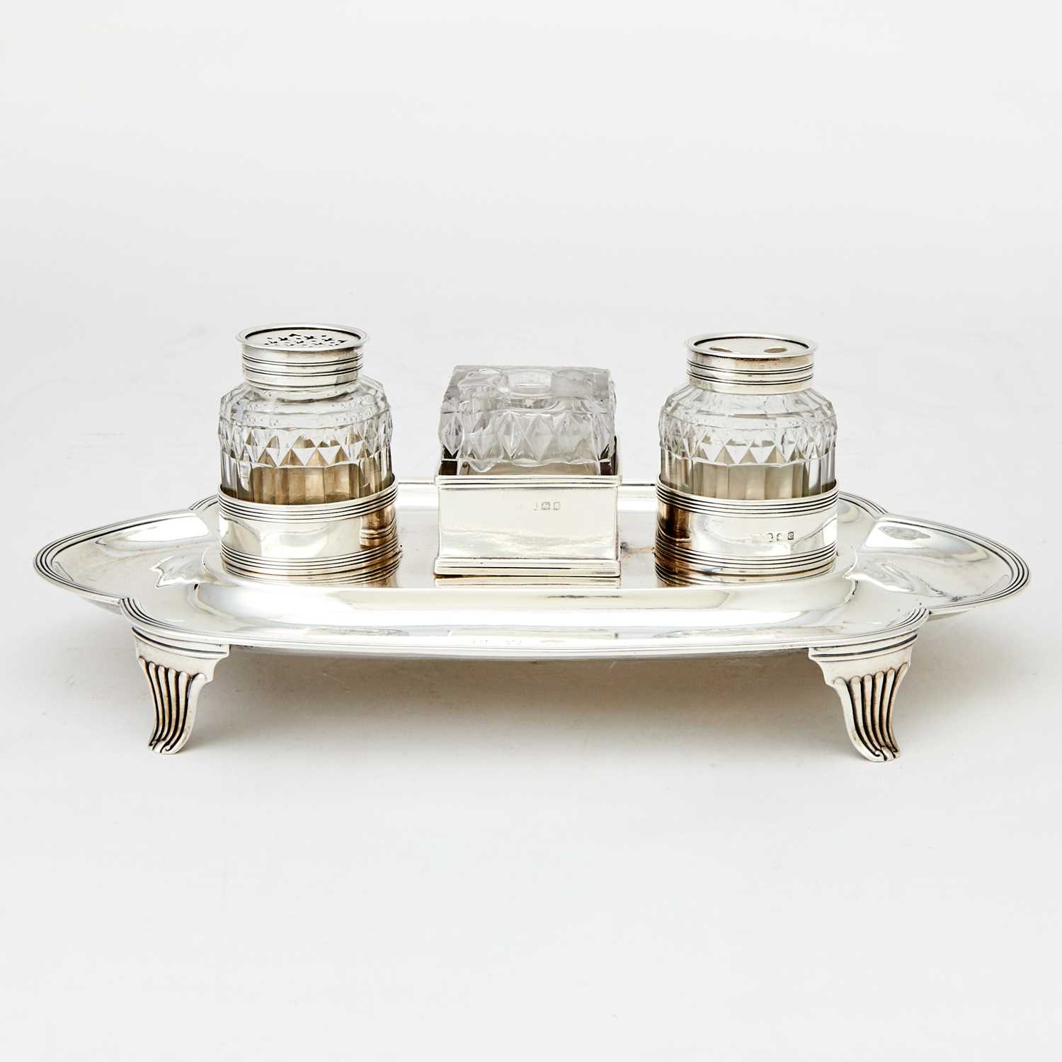 Lot 330 - George III Sterling Silver Inkstand