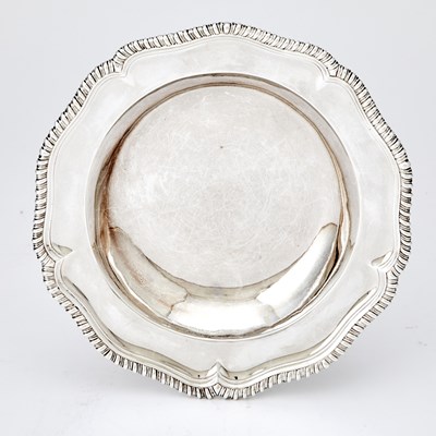 Lot 325 - Three George III Sterling Silver Soup Plates