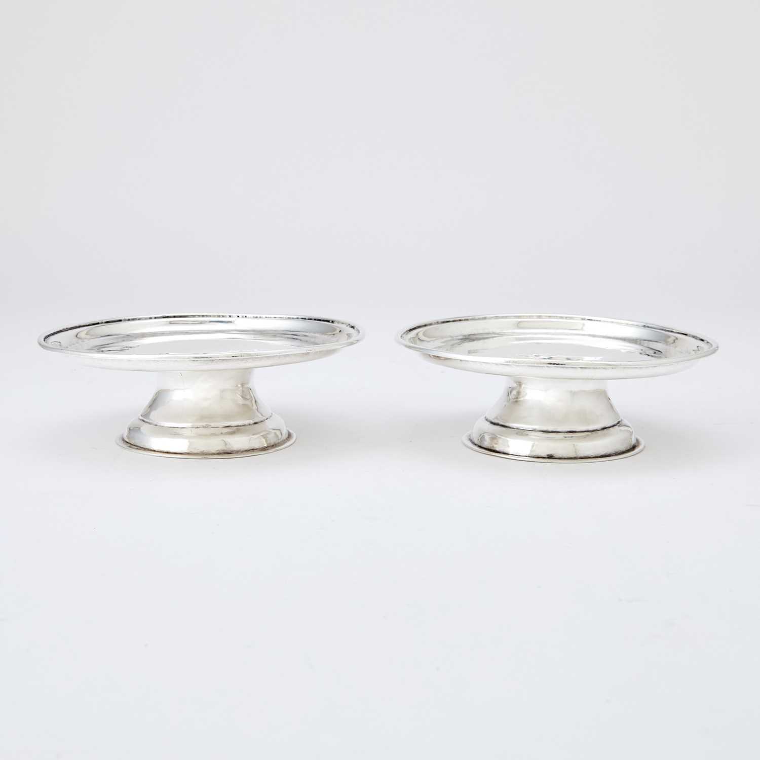 Lot 303 - Pair of Queen Anne Sterling Silver Tazzas