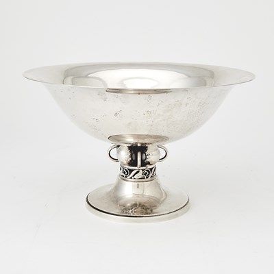 Lot 602 - American Sterling Silver Jensen Style Footed Centerpiece Bowl