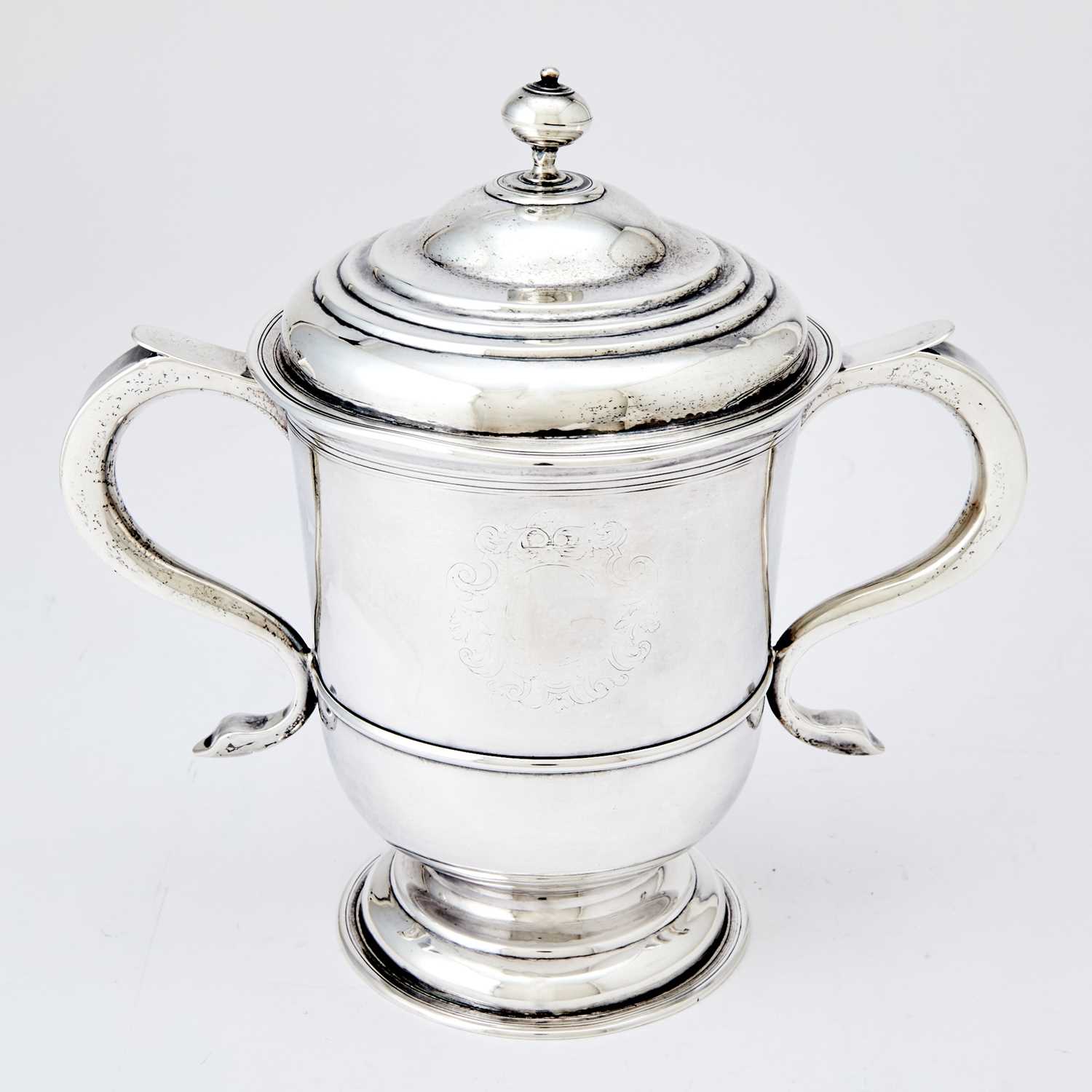 Lot 305 - George I Sterling Silver Covered Two Handled Cup