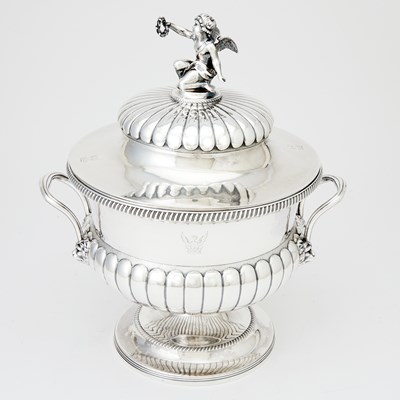 Lot 336 - Scottish George III Sterling Silver Covered Soup Tureen