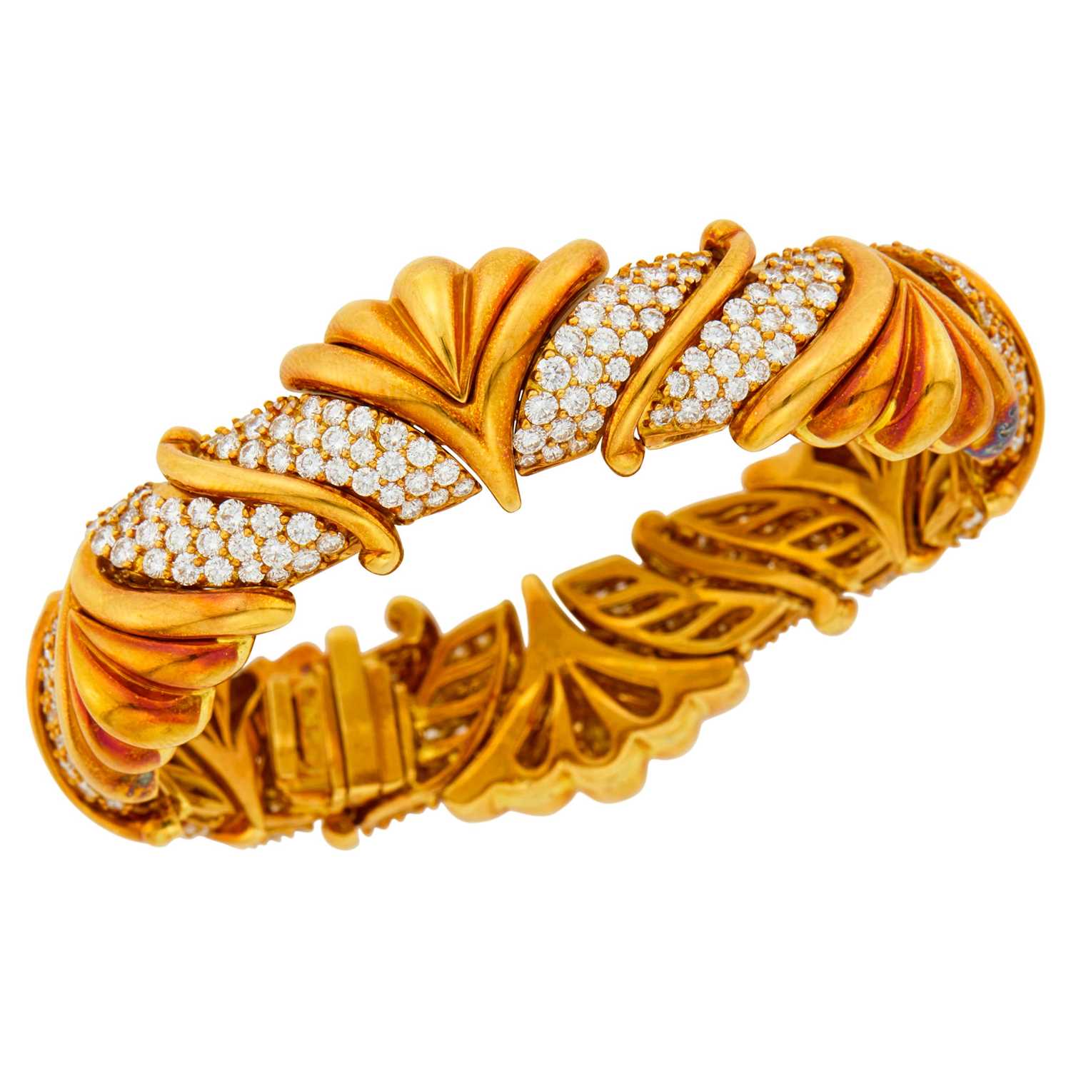 Lot 102 - David Morris Gold and Diamond Bracelet