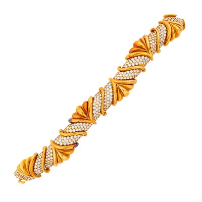 Lot 102 - David Morris Gold and Diamond Bracelet