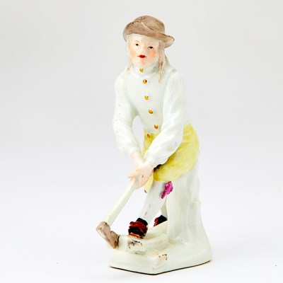 Lot 548 - Fine Meissen Figure of a Woodcutter, modelled by J.J. Kaendler