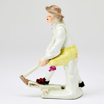 Lot 548 - Fine Meissen Figure of a Woodcutter, modelled by J.J. Kaendler