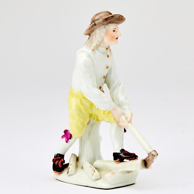 Lot 548 - Fine Meissen Figure of a Woodcutter, modelled by J.J. Kaendler