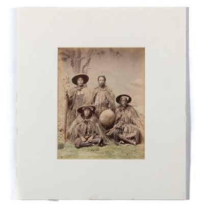 Lot 254 - A Group of Japanese Ethnographic and Figural Albumen Photographs