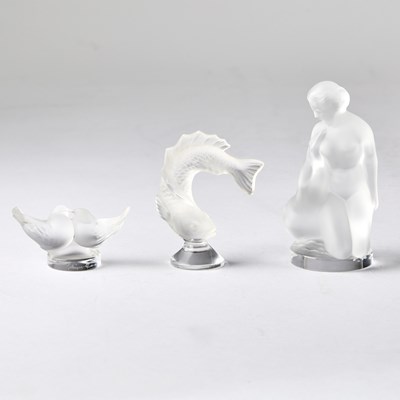 Lot 283 - Group of Lalique Molded Glass Articles