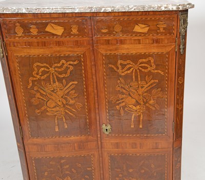 Lot 462 - Louis XVI Gilt-Bronze Mounted Kingwood, Amaranth and Fruitwood Marquetry Inlaid Armoire