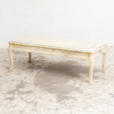 Lot 245 - Faux Marble Painted Low Table