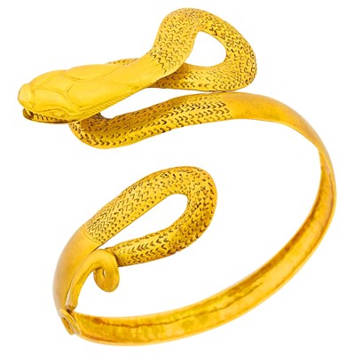 Lot 40 - Gold Serpent Arm Band