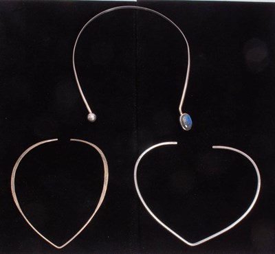 Lot 201 - Group of Three Sterling Silver Chokers