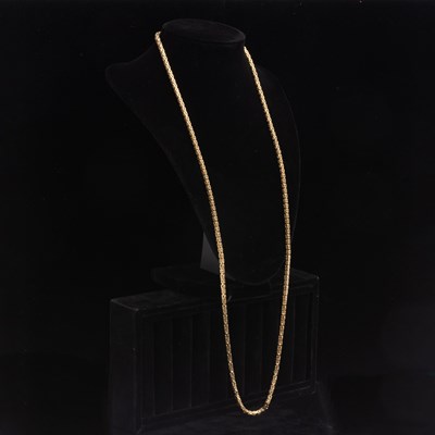 Lot 213 - 14KT Gold Fancy Link Necklace