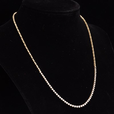 Lot 225 - 14KT Gold and Diamond Necklace