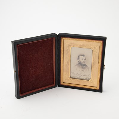 Lot 341 - A fine carte-de-visite portrait inscribed by Ulysses S. Grant during the Civil War