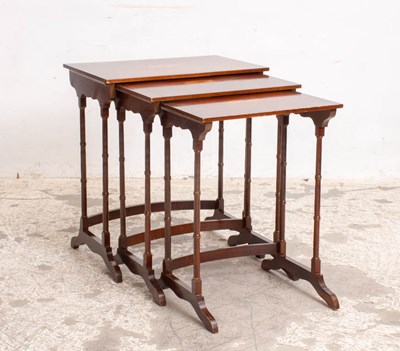 Lot 258 - Set of Mahogany Nesting Tables