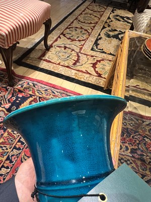 Lot 110 - Chinese Crackle Glazed Porcelain Vase