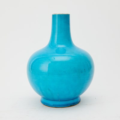 Lot 112 - Chinese Turquoise Glazed Porcelain Bottle Vase