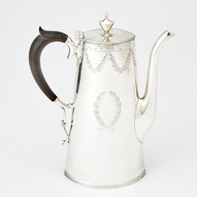 Lot 611 - American Sterling Silver Demitasse Coffee Pot