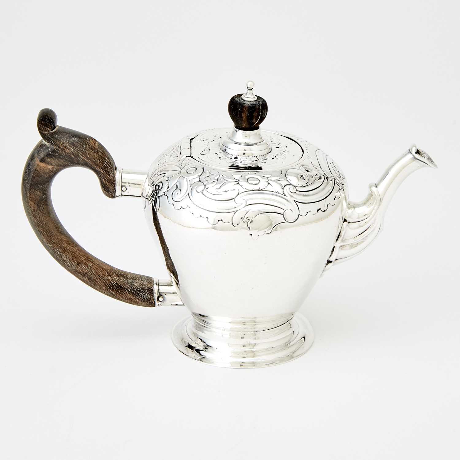 Lot 311 - George II Sterling Silver Teapot