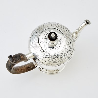 Lot 311 - George II Sterling Silver Teapot