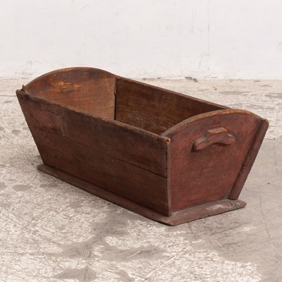 Lot 304 - Primitive Painted Wood Planter