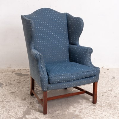 Lot 308 - Wingback Upholstered Armchair