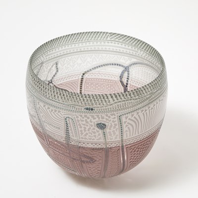 Lot 214 - Richard Huss Large Blown Glass Bowl