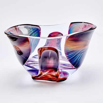 Lot 248 - Dino and Loredano Rosin Blown Glass Vessel