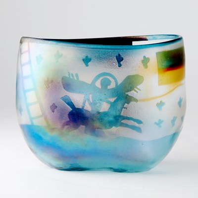 Lot 244 - Bertil Vallien for Kosta Boda Blown Glass Vase