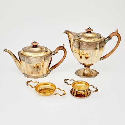 Lot 41 - George VI Sterling Silver Gilt Part Tea and Coffee Service