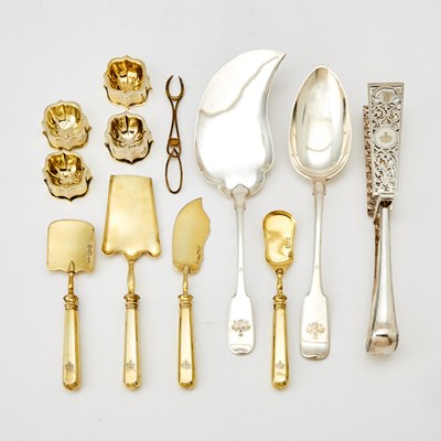 Lot 53 - Russian Silver and Silver-Gilt Flatware Service