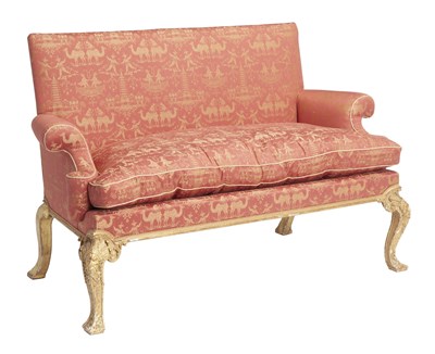 Lot 492 - George I Gilt-Gesso Settee