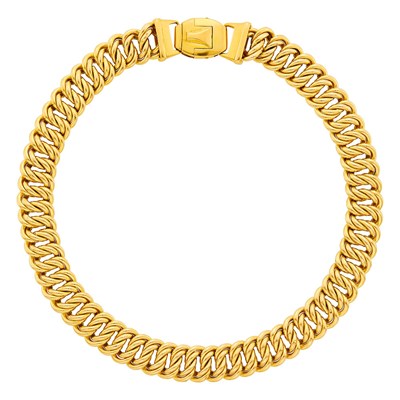 Lot 5 - Gold Double Oval Link Necklace