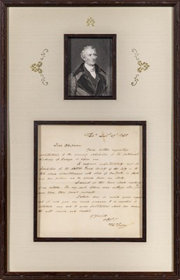 Lot 283 - An autograph letter from the great Philadelphia painter Thomas Sully