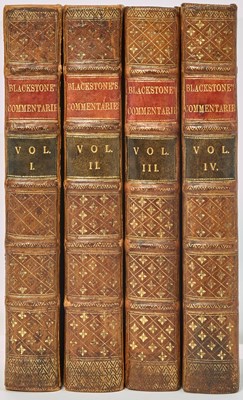 Lot 75 - An attractive set of Blackstone's Commentaries