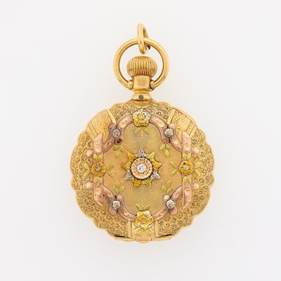 Lot 1108 - Elgin Variegated Gold-Filled Hunting Case Pocket Watch