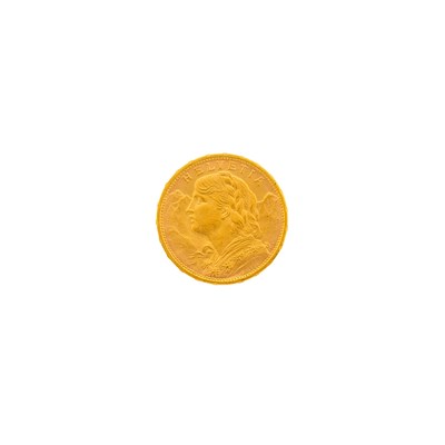 Lot 1097 - Swiss Gold Franc Coin