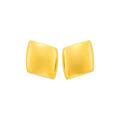 Lot 90 - Vhernier Pair of Gold Earclips