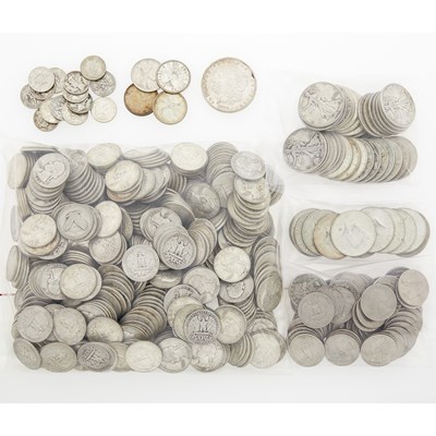 Lot 2034 - Group of United States Silver, Clad and Metal Coins