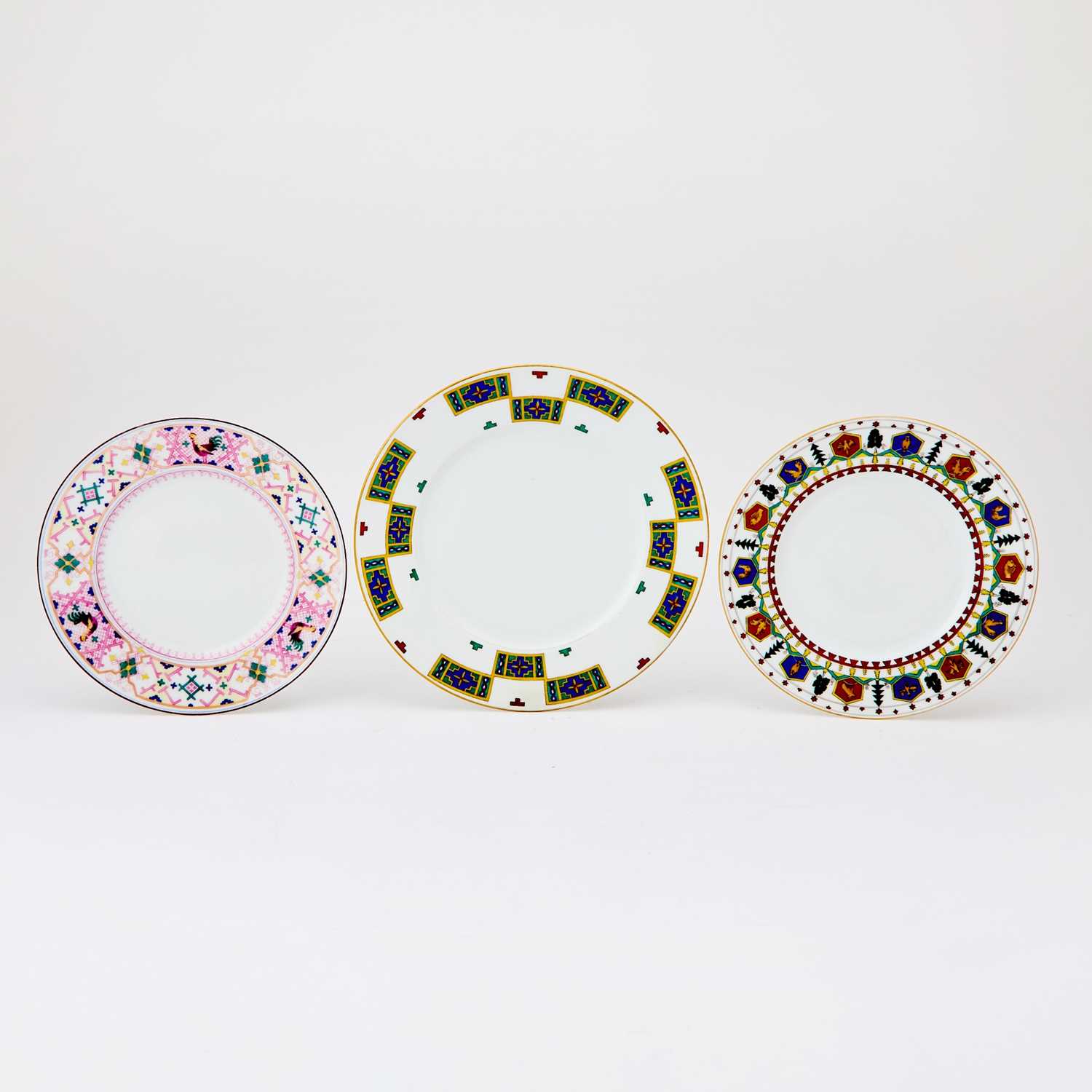 Lot 151 - Group of Six Kornilov Porcelain Plates