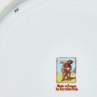 Lot 151 - Group of Six Kornilov Porcelain Plates